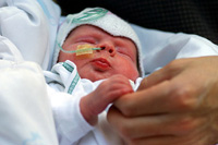 A baby born prematurely in Copenhagen, Denmark (photo: Michael Lund)